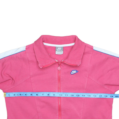 Nike Girls Pink Track Jacket XL 13-15 Years Full Zip Sportswear Top