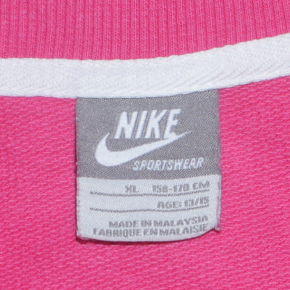 Nike Girls Pink Track Jacket XL 13-15 Years Full Zip Sportswear Top