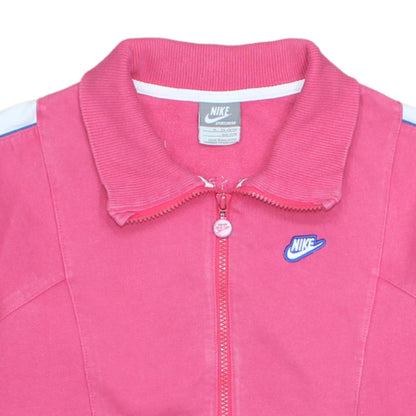 Nike Girls Pink Track Jacket XL 13-15 Years Full Zip Sportswear Top