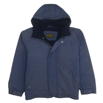 Timberland Men’s Blue L Parka Jacket Hooded Weathergear Outdoor