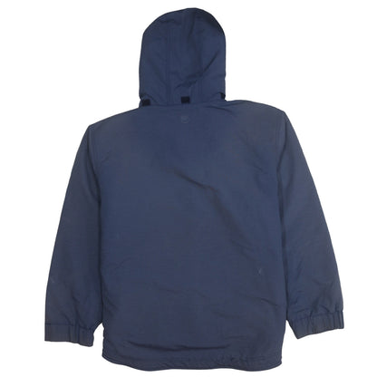 Timberland Men’s Blue L Parka Jacket Hooded Weathergear Outdoor