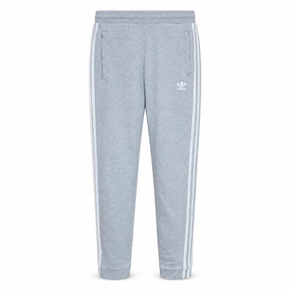 Adidas Men Grey XS Jogger Sweatpants with Logo and Stripes