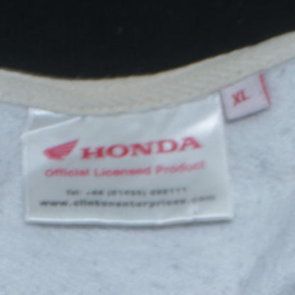 Honda Swan Racing Men's White XL Track Jacket with Logos