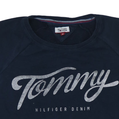 Tommy Hilfiger Denim Womens Navy Blue M Pullover Sweatshirt