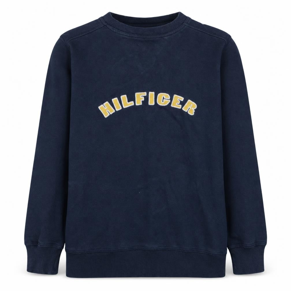 Tommy Hilfiger Men's Blue Small Pullover Sweatshirt Embroidered Logo