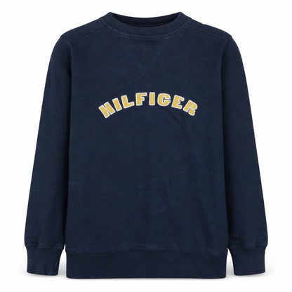 Tommy Hilfiger Men's Blue Small Pullover Sweatshirt Embroidered Logo