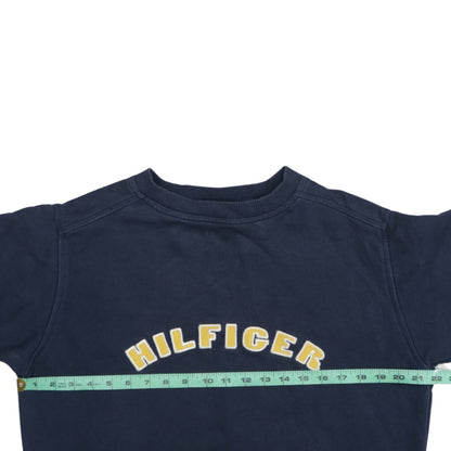Tommy Hilfiger Men's Blue Small Pullover Sweatshirt Embroidered Logo