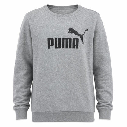 Puma Men's Grey Crew Neck Pullover Sweatshirt Size M Sportswear