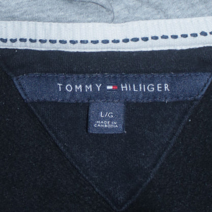 Tommy Hilfiger Men's Black Full Zip Hoodie Size L Regular Fit