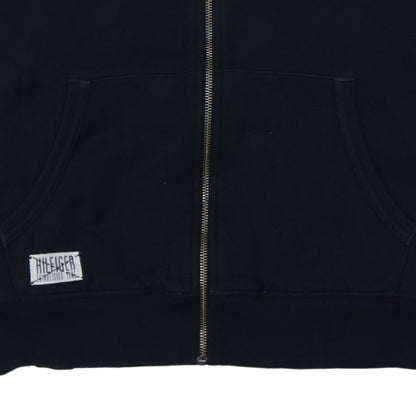 Tommy Hilfiger Men's Black Full Zip Hoodie Size L Regular Fit