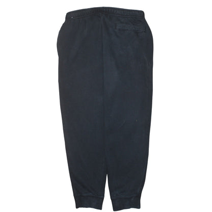Nike Men's Black Fleece Joggers L Regular Fit Elastic Waist