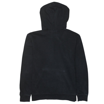 Adidas Womens Black Hoodie Size 10 Pullover Casual Cotton Sweatshirt