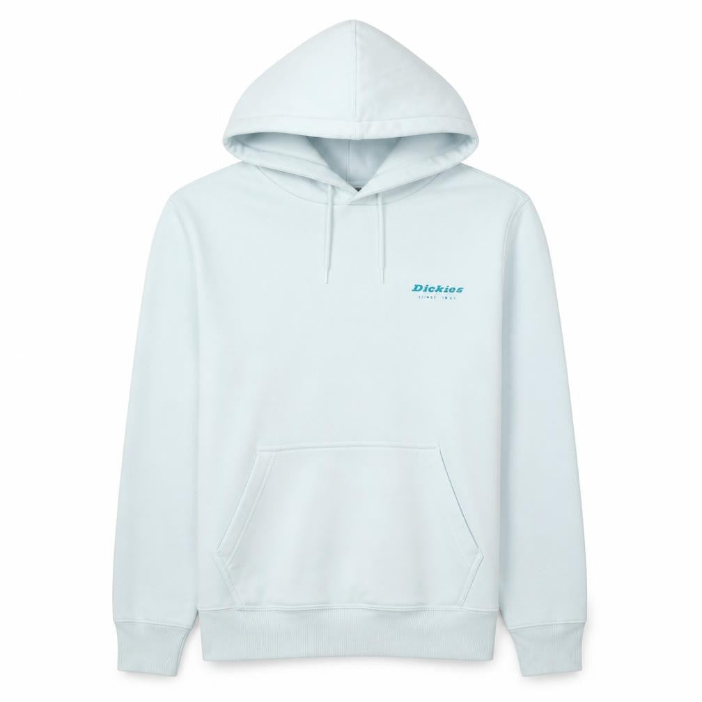 Dickies Men’s White Pullover Hoodie Medium Logo Graphic Fleece