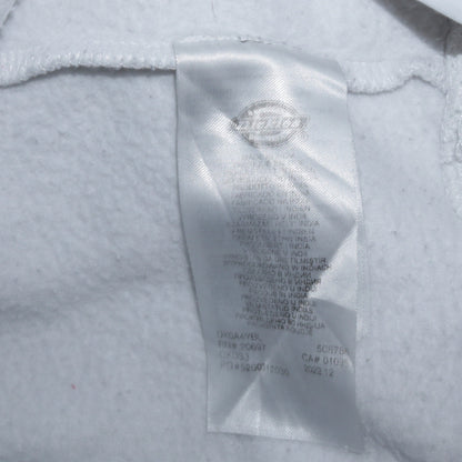Dickies Men’s White Pullover Hoodie Medium Logo Graphic Fleece