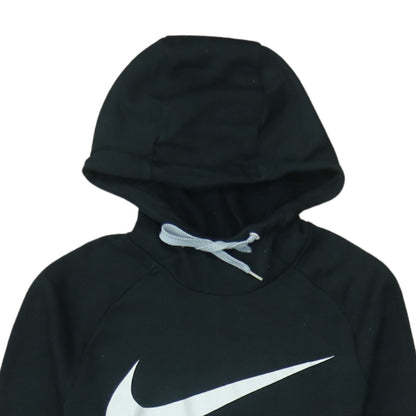 Nike Men's Black Dri-Fit Pullover Hoodie Small Logo Sportswear