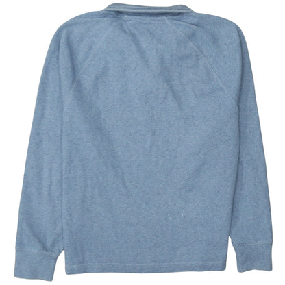 Tommy Hilfiger Mens Blue 1/4 Zip Mock Neck Sweatshirt Size L
