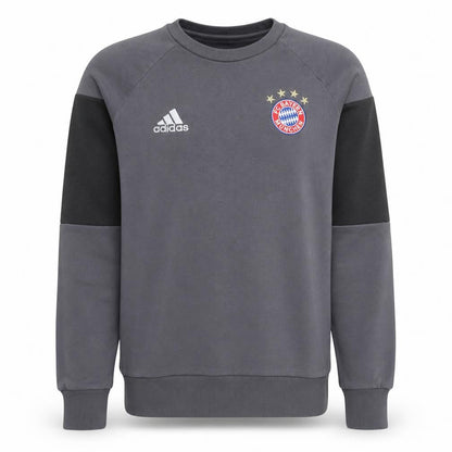Adidas Men’s Grey FC Bayern Munich Pullover Sweatshirt M