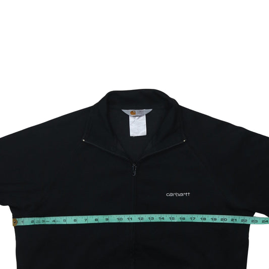 Carhartt Men's Black XL Track Jacket Full Zip Cotton Blend