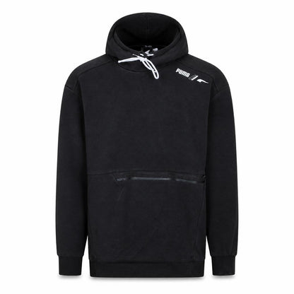 Puma Men Black Pullover Hoodie Size S Regular Fit Sports Fleece