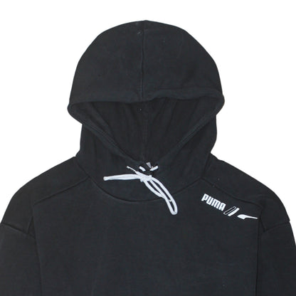 Puma Men Black Pullover Hoodie Size S Regular Fit Sports Fleece