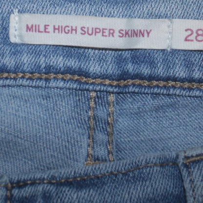 Levi's Women's Blue High Rise Mile High Super Skinny Jeans Size 10