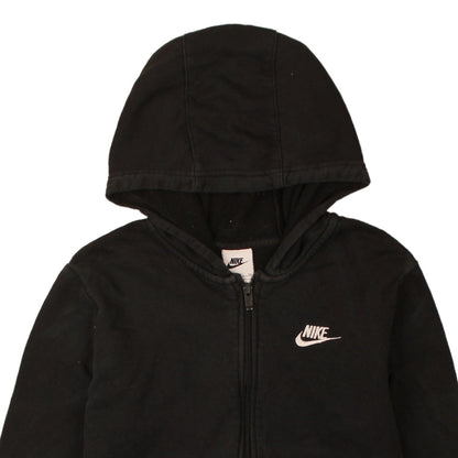 Nike Boys Black Full Zip Fleece Hoodie XL 158-170cm Sports Casual