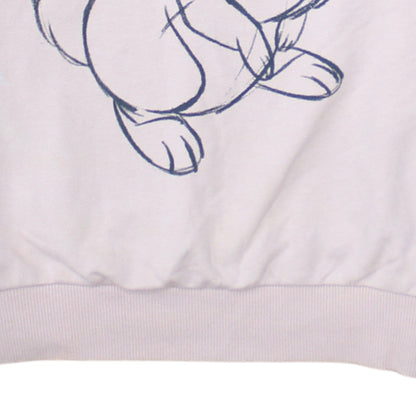 Disney Women Pink Thumper Sweatshirt Size S 10/12 Pullover Cotton