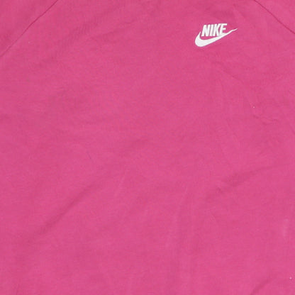 Nike Womens Pink XS Pullover Sweatshirt with Logo