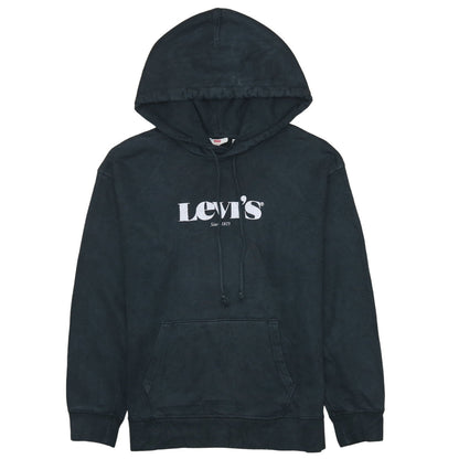 Levi's Men's Black M Pullover Hoodie with Logo Print