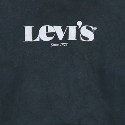 Levi's Men's Black M Pullover Hoodie with Logo Print