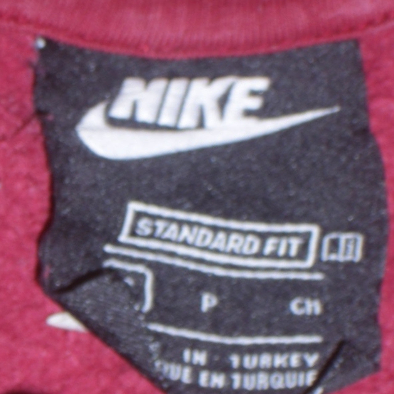 Nike Men's Red Pullover Hoodie L Logo Sportswear Fleece