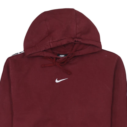 Nike Men's Red Pullover Hoodie L Logo Sportswear Fleece