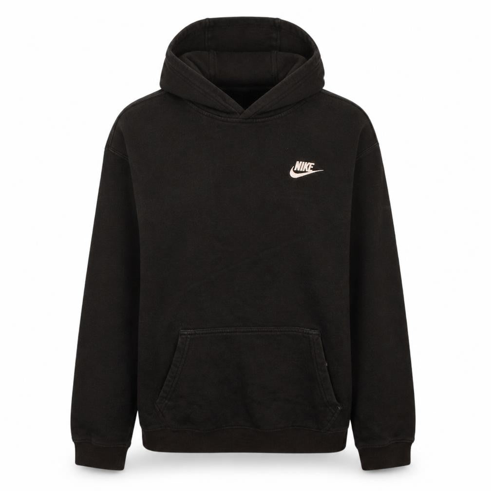 Front view of Nike women’s black xl pullover hoodie sweatshirt casual wear