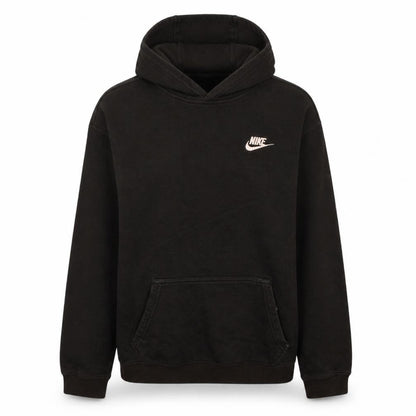 Front view of Nike women’s black xl pullover hoodie sweatshirt casual wear