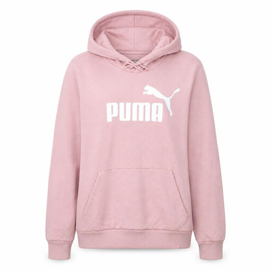 Puma Womens Pink Pullover Hoodie XL Relaxed Fit Casual Sweatshirt