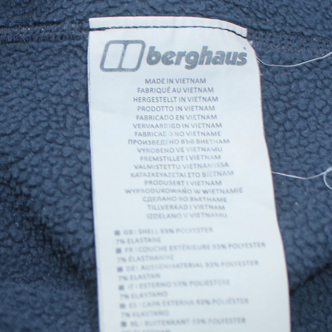 Berghaus Men's Black XL Full Zip Hooded Fleece Jacket