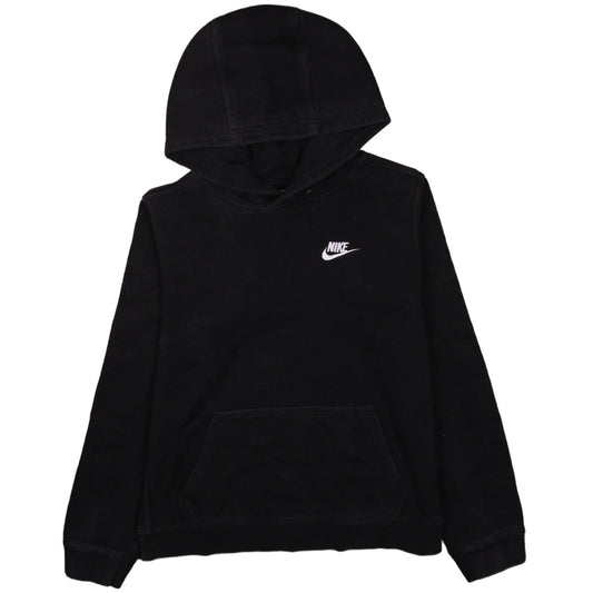 Nike Womens Black Pullover Hoodie XL Relaxed Fit Cotton Blend