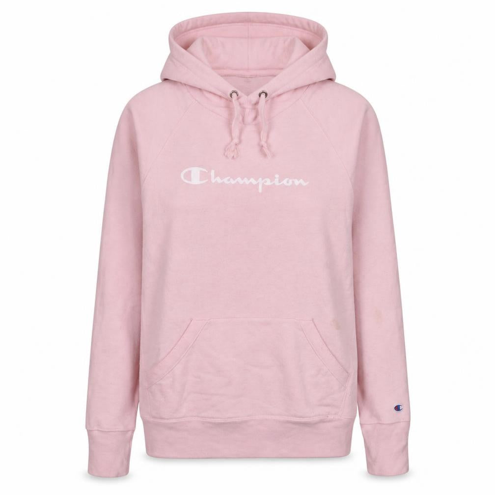 Champion Women's Pink Pullover Hoodie Small Cotton Blend