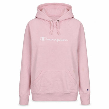 Champion Women's Pink Pullover Hoodie Small Cotton Blend