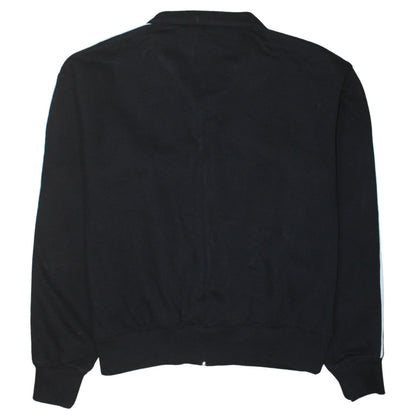 Champion Men's Black Track Jacket Large Full Zip Retro Sportswear