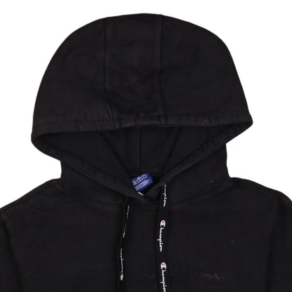 Champion Women's Black Pullover Hoodie Medium Cotton Blend