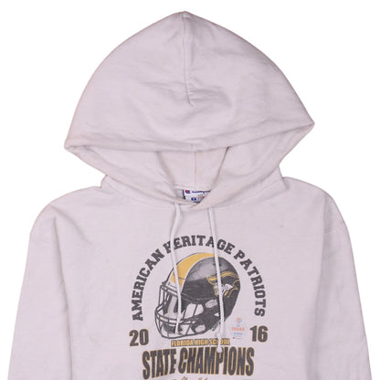 Champion Men's White Pullover Hoodie Small American Heritage Patriots 2016