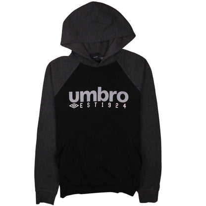 Umbro Men's Black Small Pullover Hoodie Sports Fleece