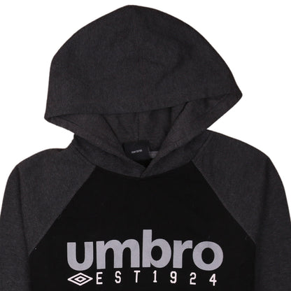 Umbro Men's Black Small Pullover Hoodie Sports Fleece