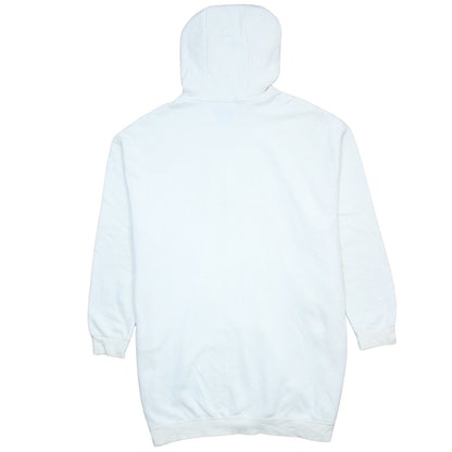 Nike Women’s White Pullover Hoodie Medium – Hooded Sweatshirt with Metallic Logo
