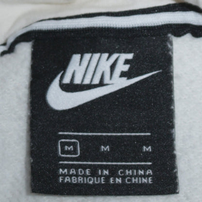 Nike Women’s White Pullover Hoodie Medium – Hooded Sweatshirt with Metallic Logo