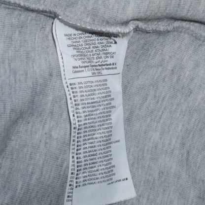 Nike Women Grey Hoodie Large Pullover Long Sleeve Cotton Blend