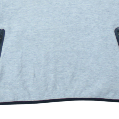 Nike Women Grey Hoodie Large Pullover Long Sleeve Cotton Blend