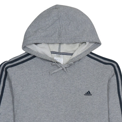 adidas Mens Grey Pullover Hoodie L Regular Fit Sportswear