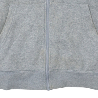 Nike Men’s Grey Full Zip Hoodie M Fleece Lined Sportswear